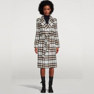 mackage Sienna Wool-Blend Belted Coat